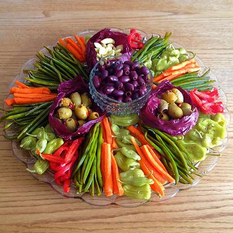 Savory category: Marinated Veggie and Olive Platter