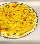 Quiche, in large or individual sizes.