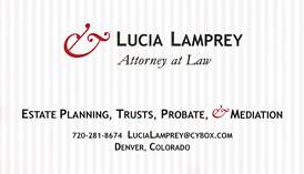 Lucia Lamprey business card